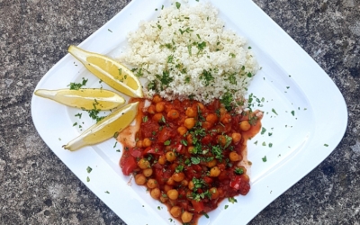 Chickpea Shakshouka with Cauliflower Rice